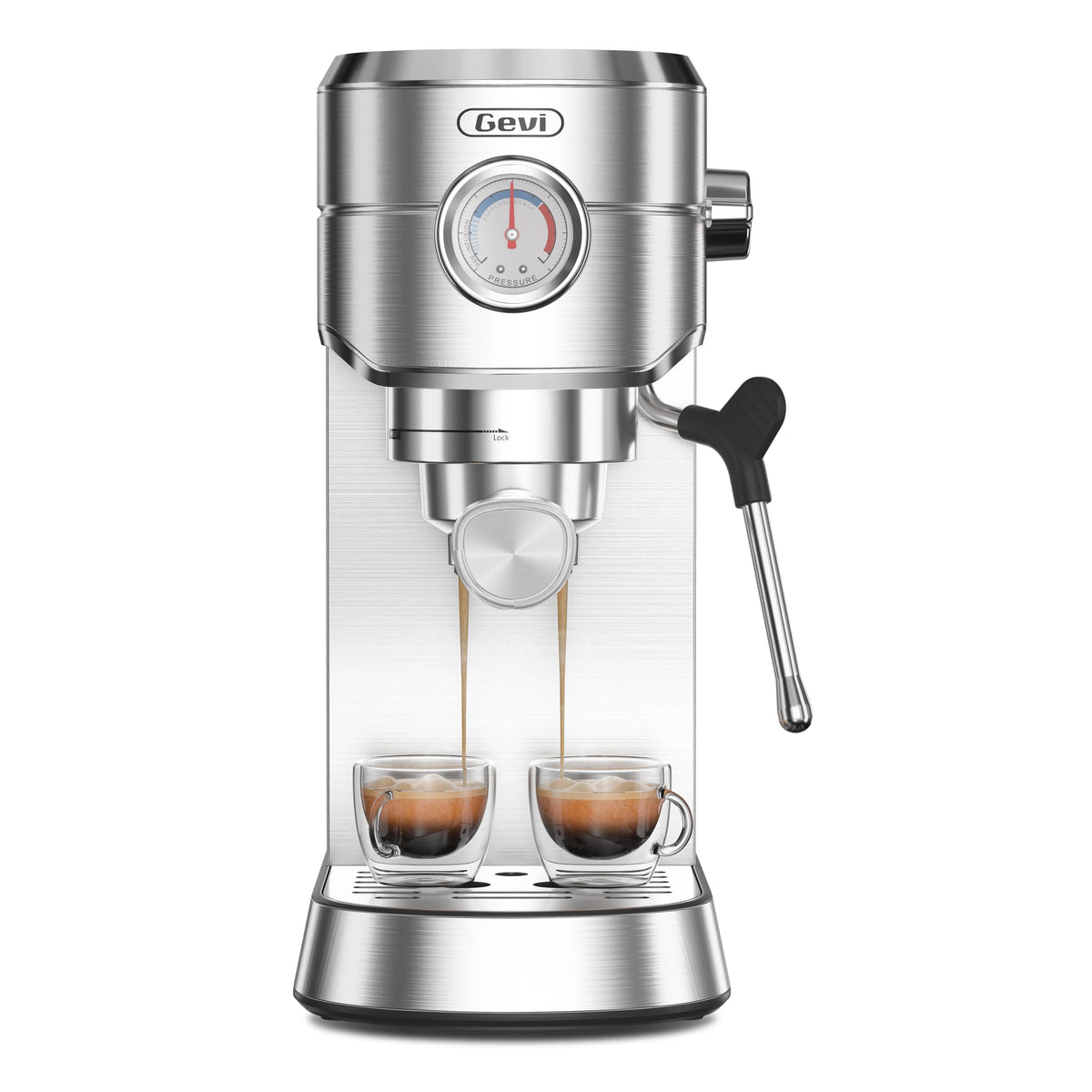 Gevi Espresso and Cappuccino Maker with Milk Frother – GEVI