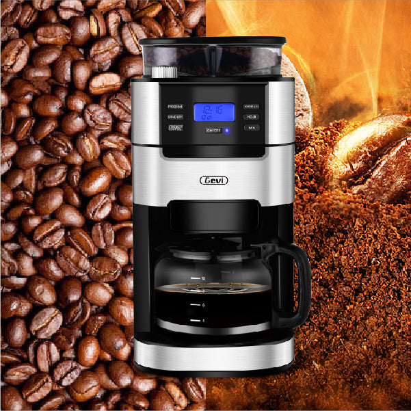 Gevi Drip Coffee Maker 10-Cup Brew Automatic with Built-In Burr Coffee –  Ash Tree Coffee