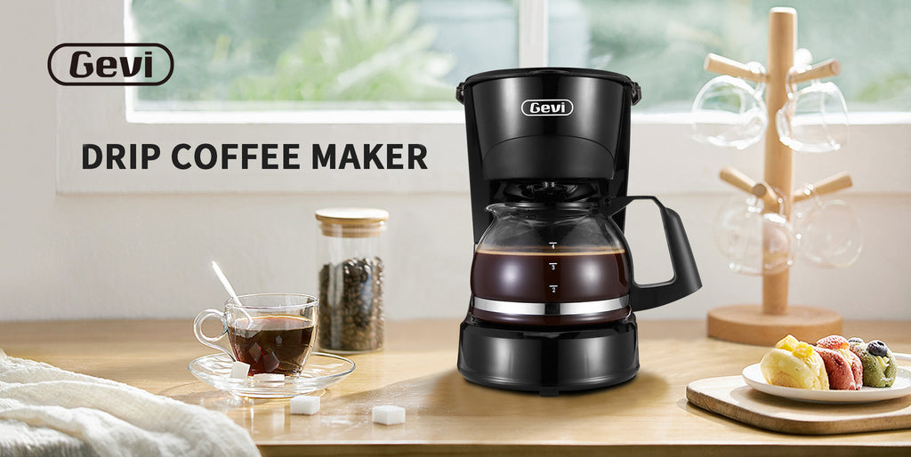 Gevi 4 Cups Small Coffee Maker, Compact Coffee Machine with Reusable  Filter, Warming Plate and Coffee Pot for Home and Office - Yahoo Shopping