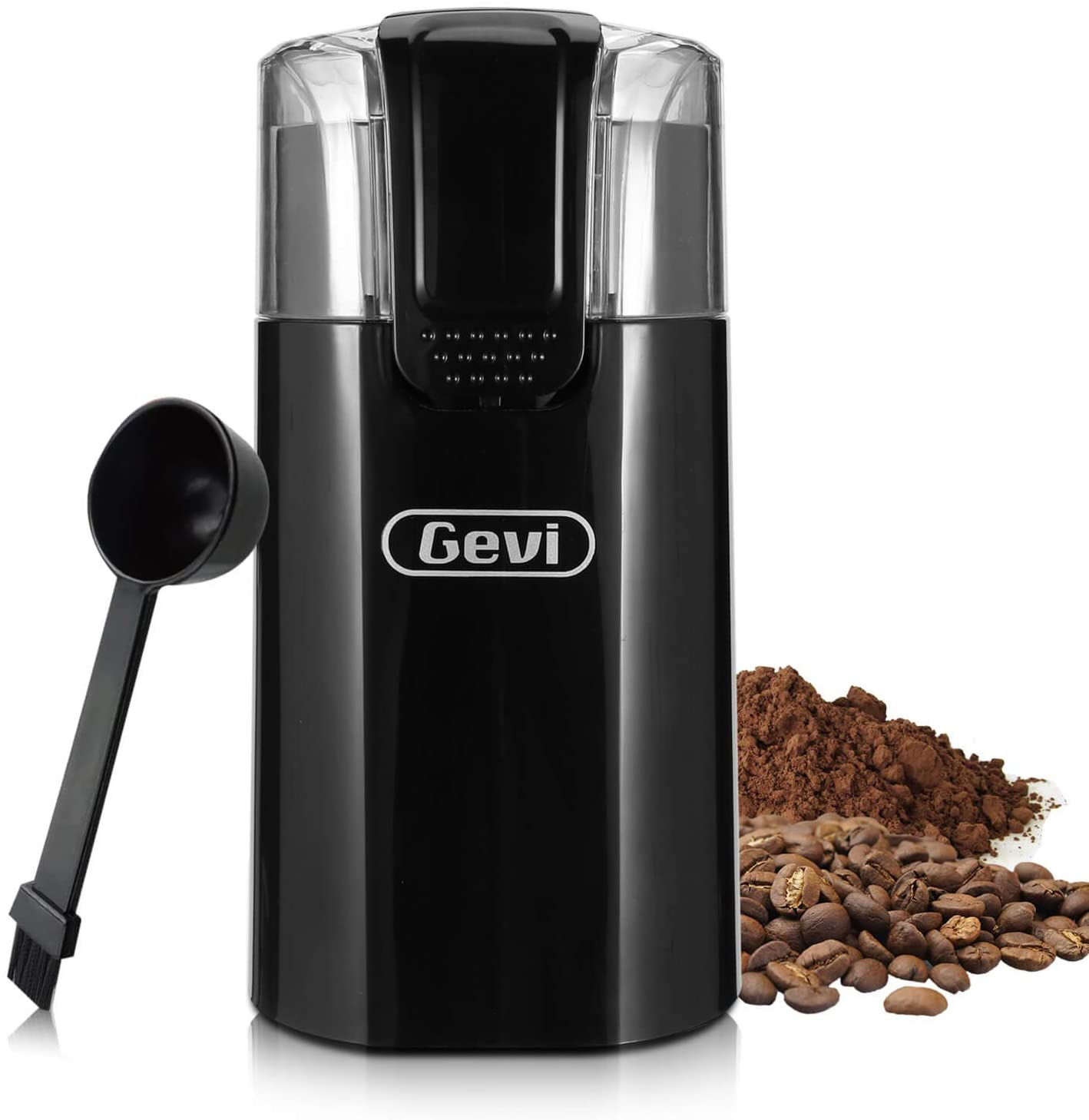 Gevi Electric Coffee Grinder for Coffee Espresso Latte Mochas, Black