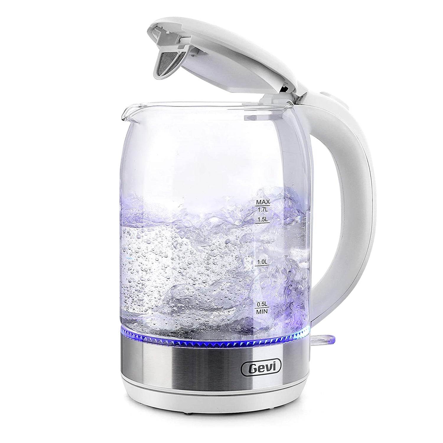 1.7-Liter Electric Kettle 1500W, 120V, Powerful Rapid-Boil