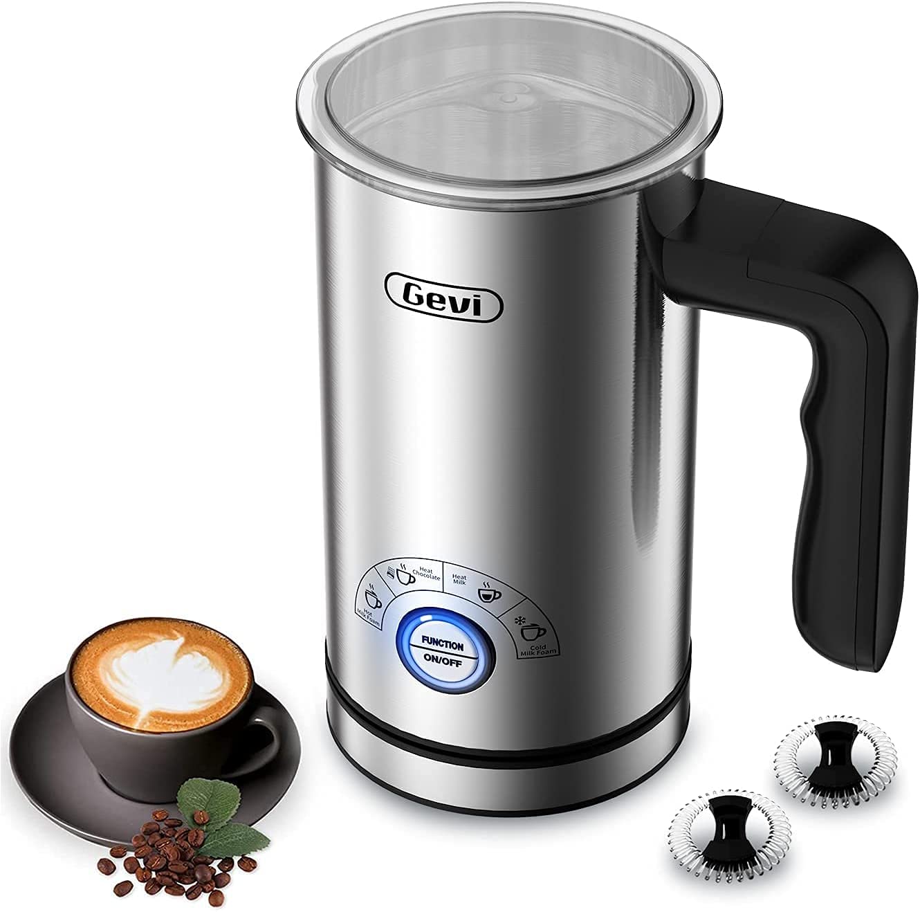 BEICHEN Milk Frother and Steamer, 4-in-1 Milk Foamer Frother for