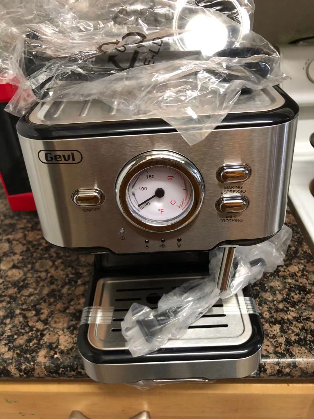 Gevi Espresso and Cappuccino Maker with Milk Frother  GECME022-U(Used-Acceptable)
