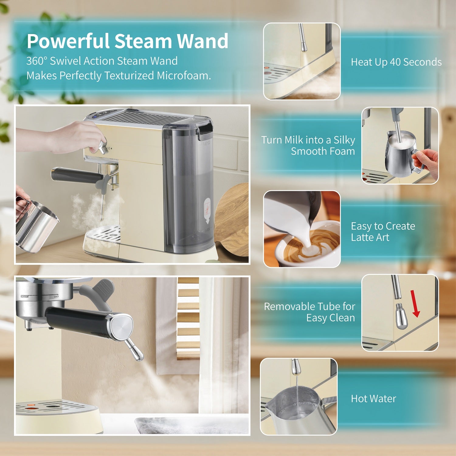 Global Featured Steel Steam Wand Detail Stock Photo - Download Image Now -  Magic, steaming wand 